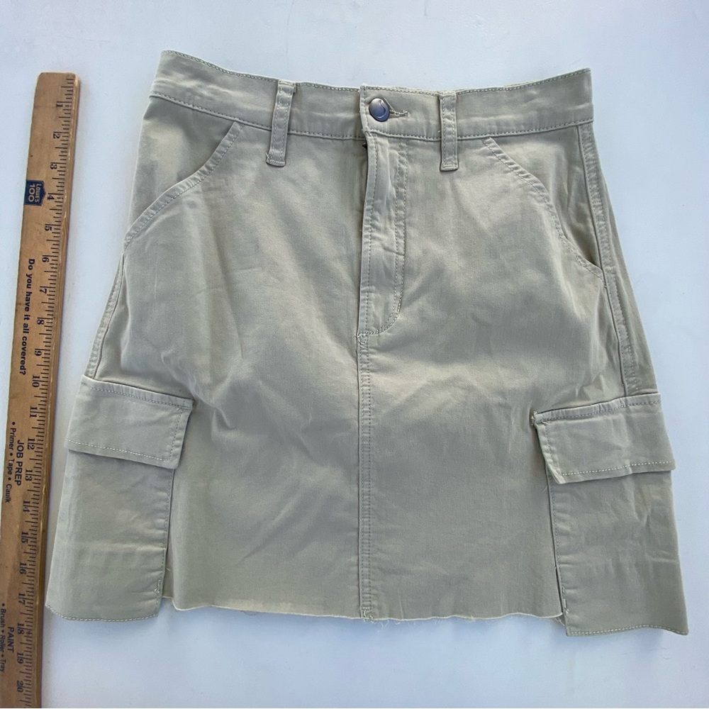 JOE'S Jeans Cargo Skirt Desert Sage Skirt Jean size 0 25